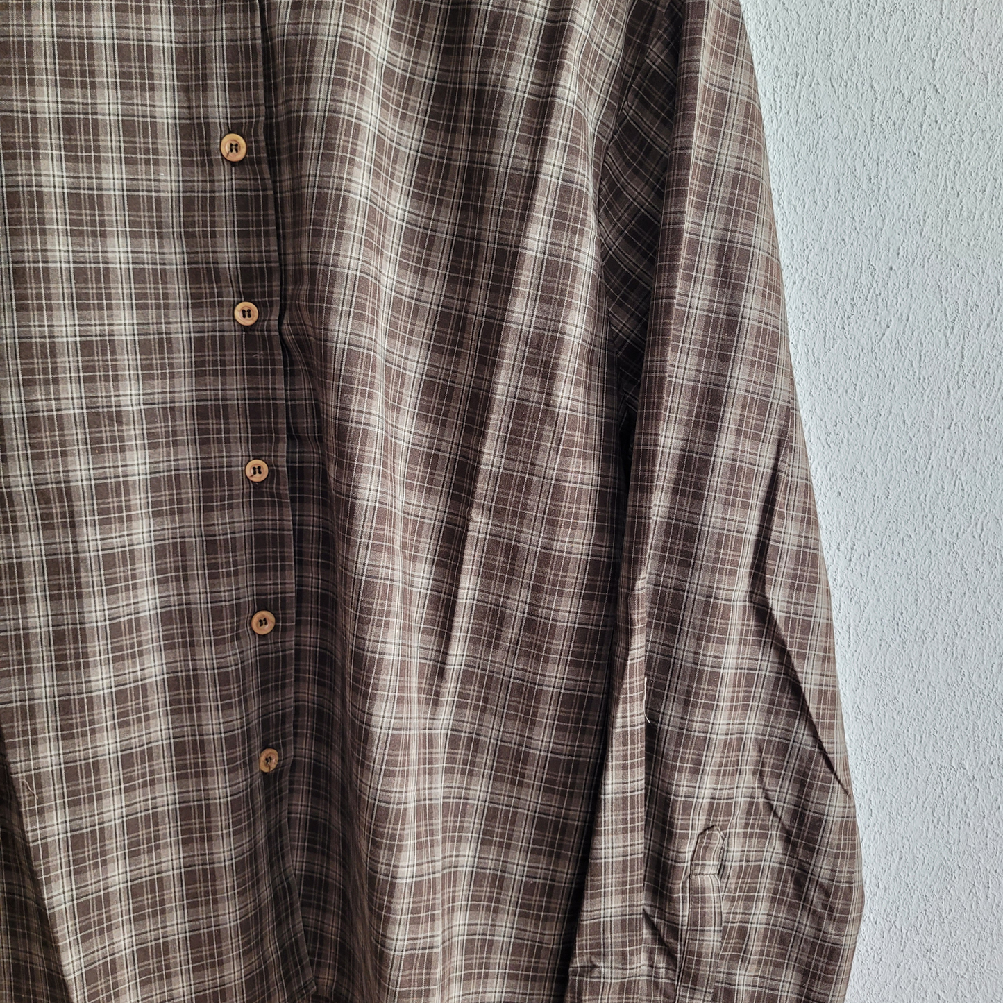 Hemdbluse kariert braun