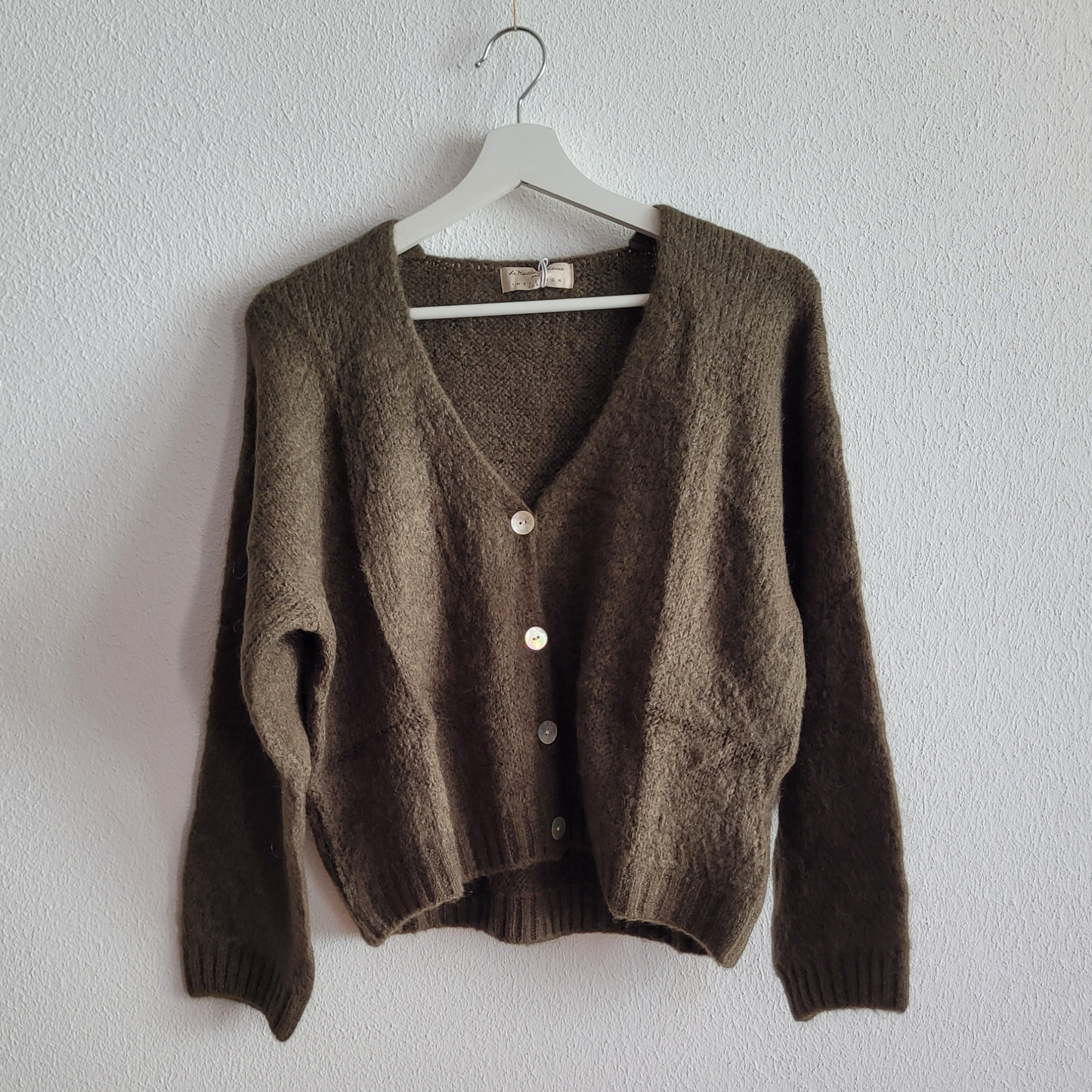 Cardigan mit Mohair kurz