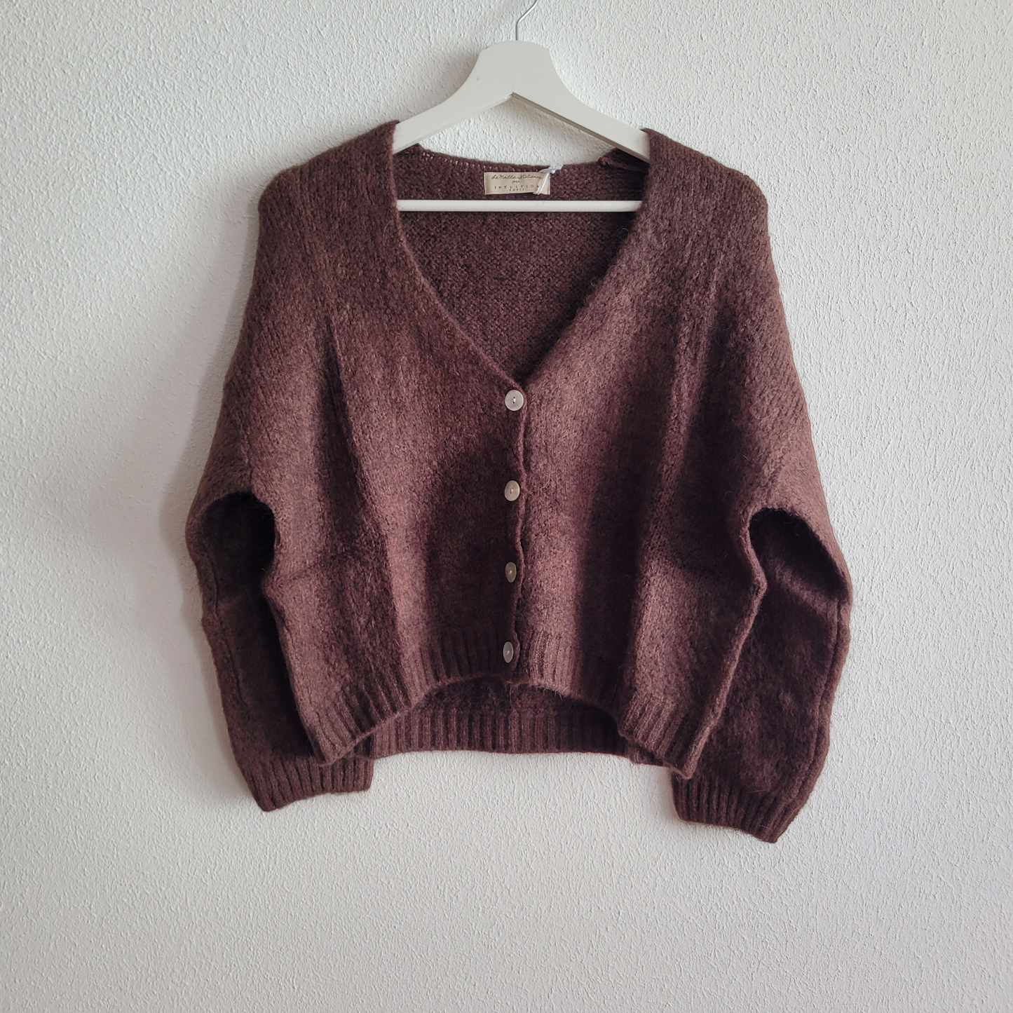 Cardigan mit Mohair kurz
