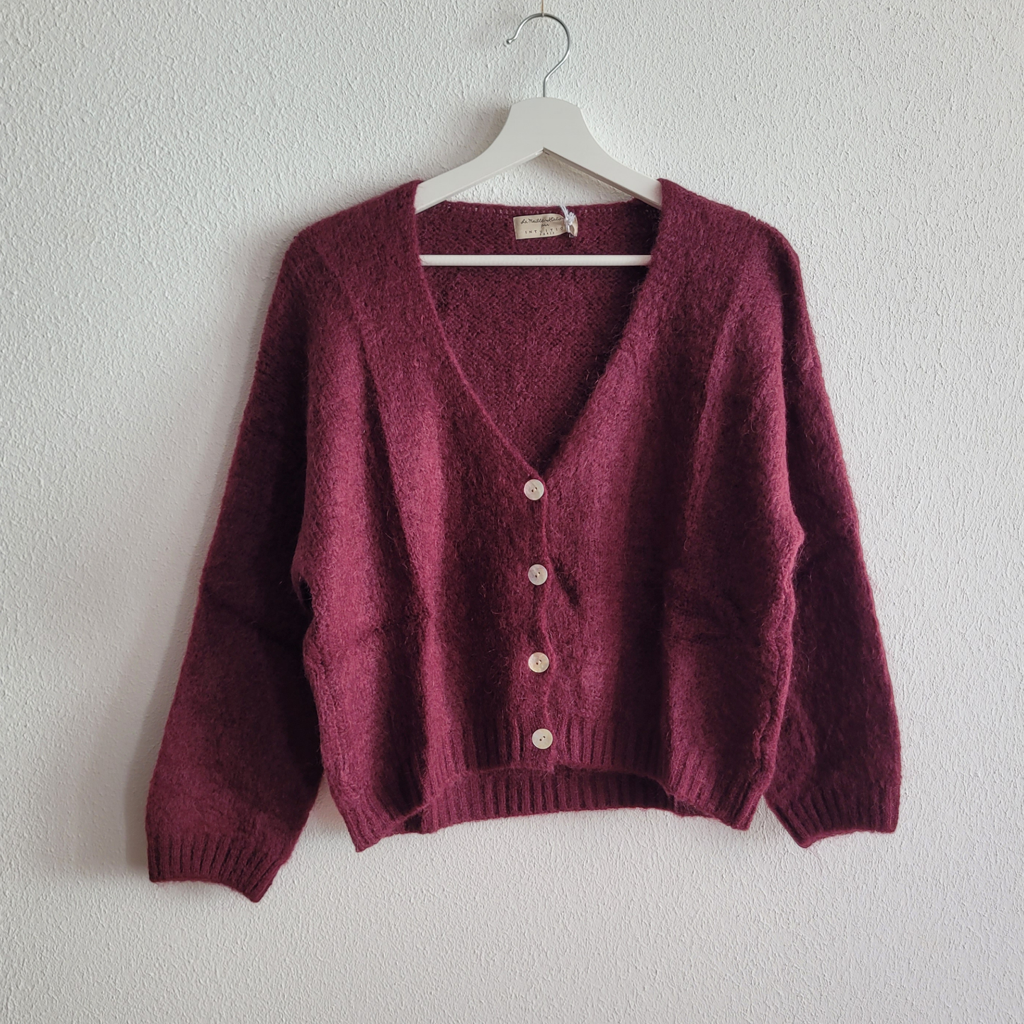 Cardigan mit Mohair kurz