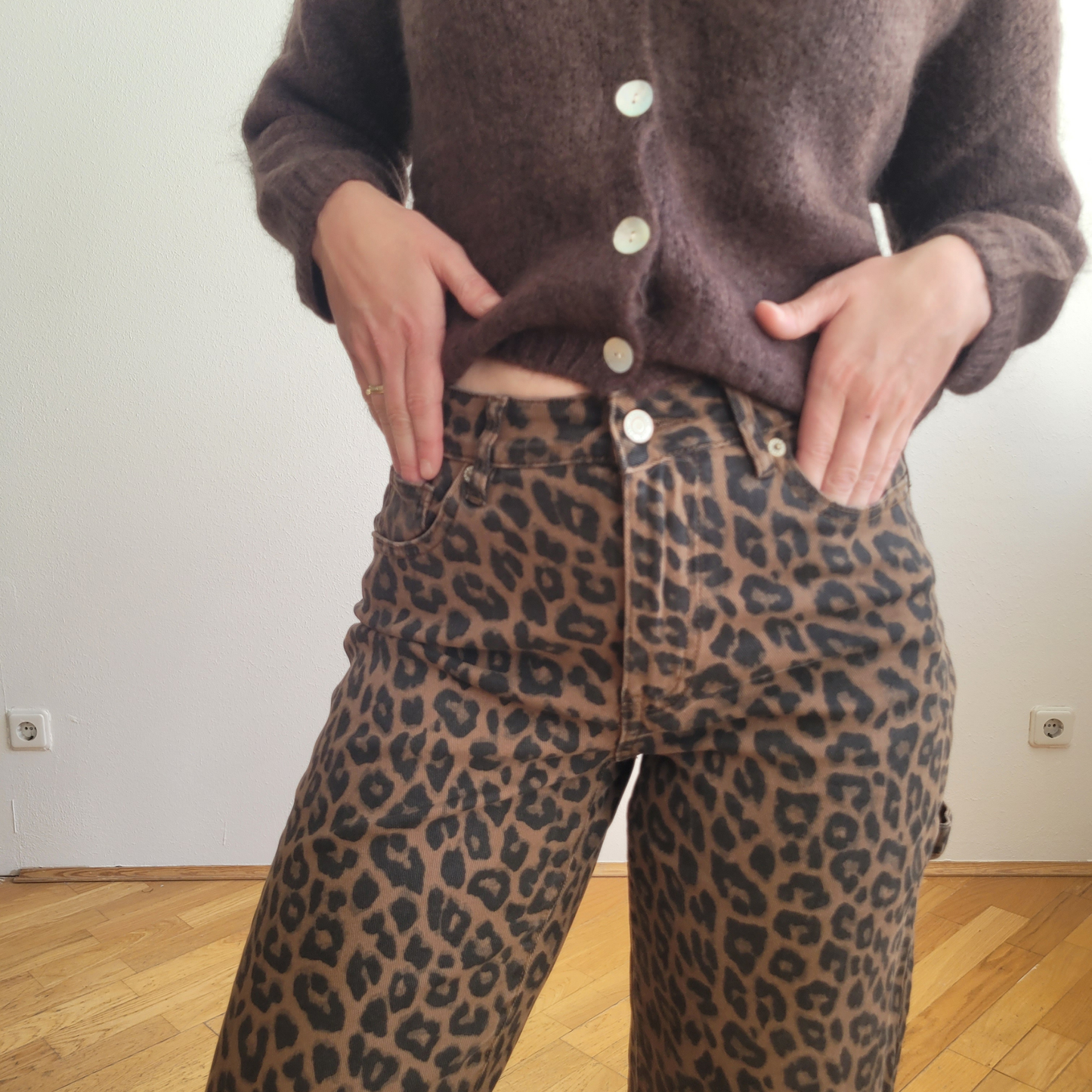 Cardigan mit Mohair kurz