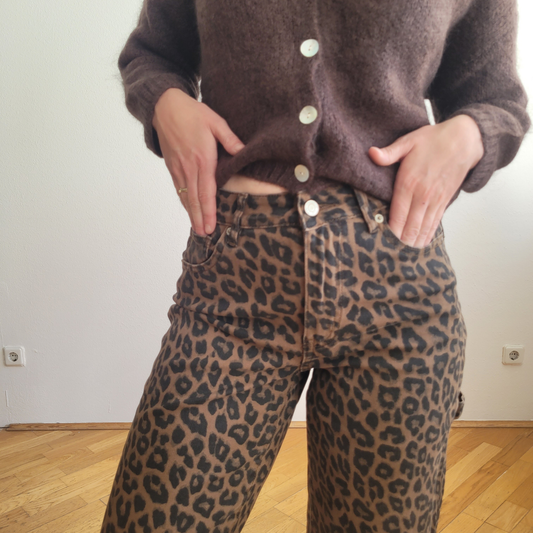 Cardigan mit Mohair kurz