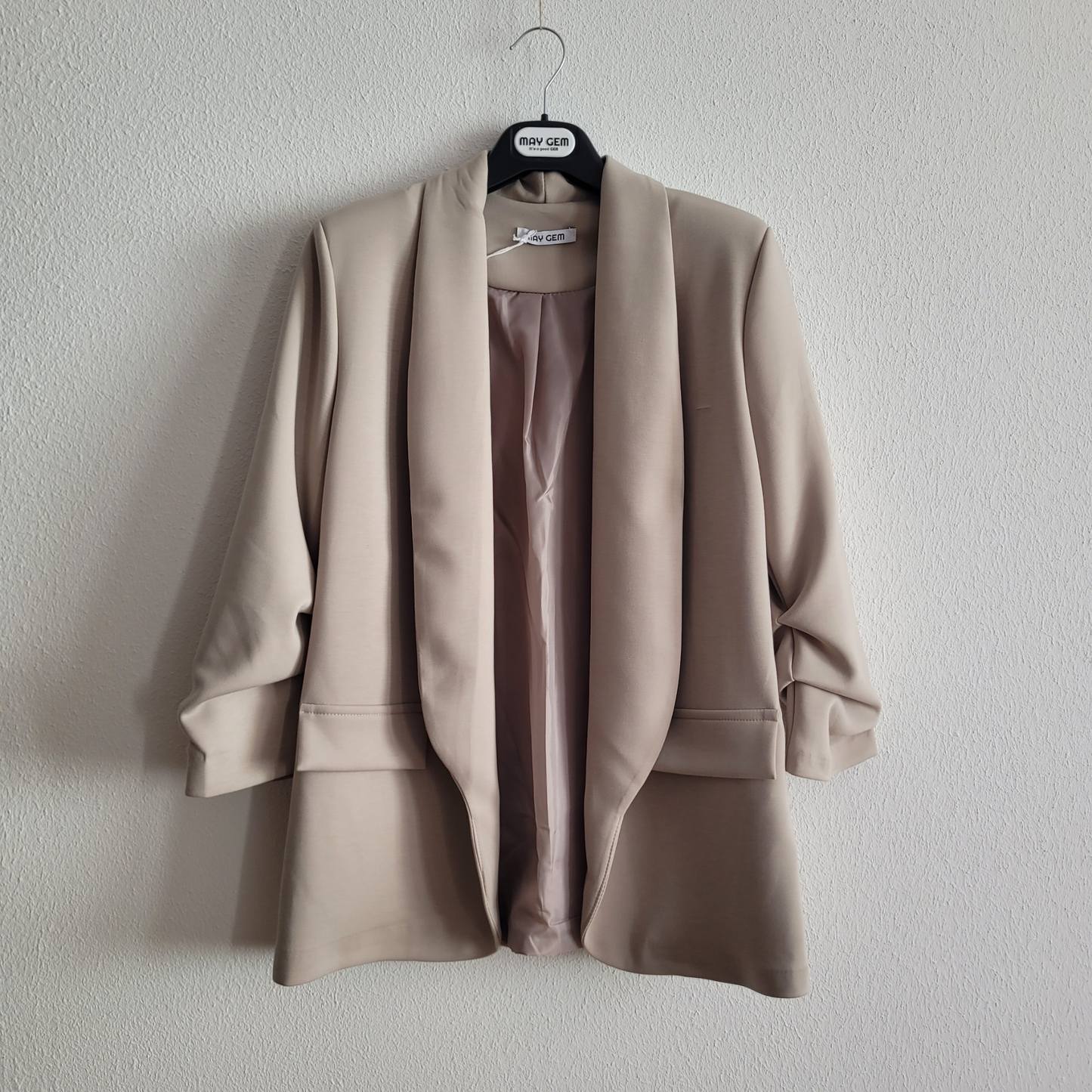 Jersey Blazer gerafft