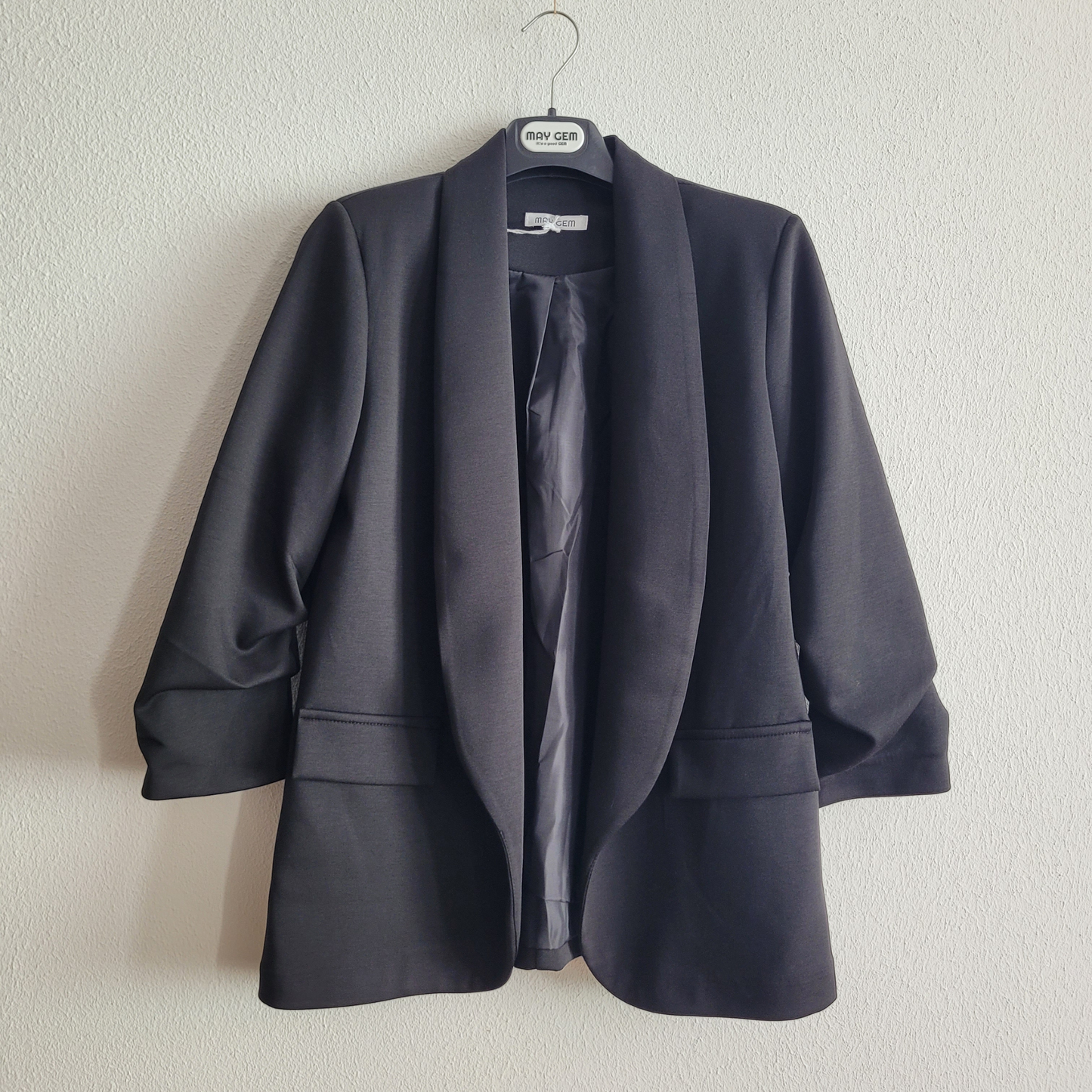 Jersey Blazer gerafft