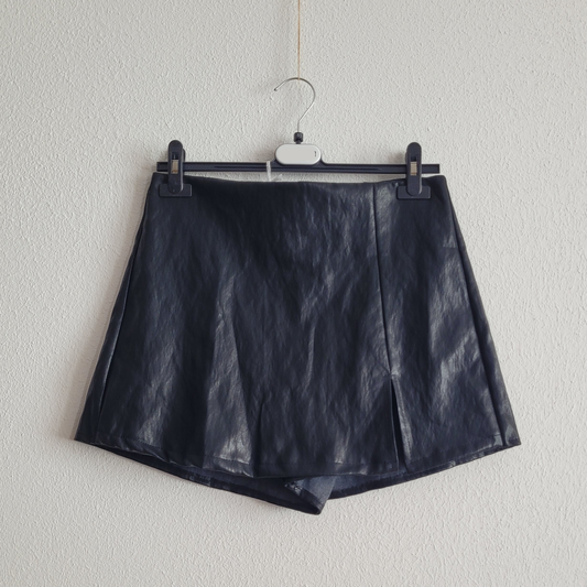 Leder Skort Shiny (Kunstleder)